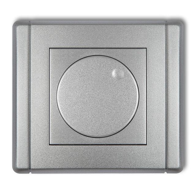 FLEXI Elektroniczny regulator oświetlenia przyciskowo-obrotowy srebrny metalik 7FRO-1 KARLIK