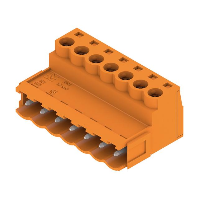 SLS 5.08/07/180B SN OR BX Wtyk PCB (złącze wiązki), 5.08 mm, Liczba biegunów: 7, Przyłącze z jarzmem /48szt./ 1627290000 WEIDMÜLLER