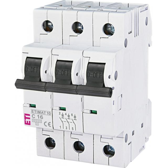 Wyłącznik nadprądowy MAT 10 3P C16A 002135716 ETI