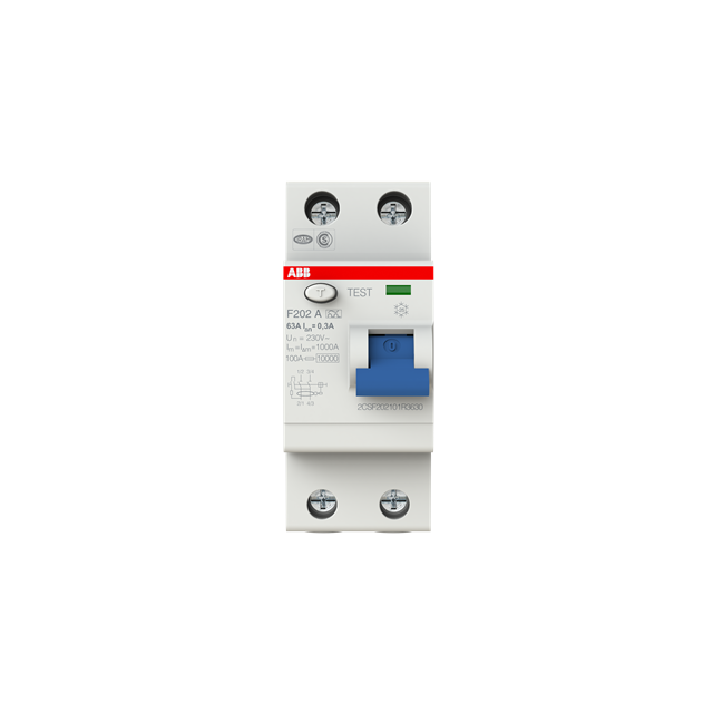 F202 A-63/0,3 wyłącznik różnicowo-prądowy STANDARD