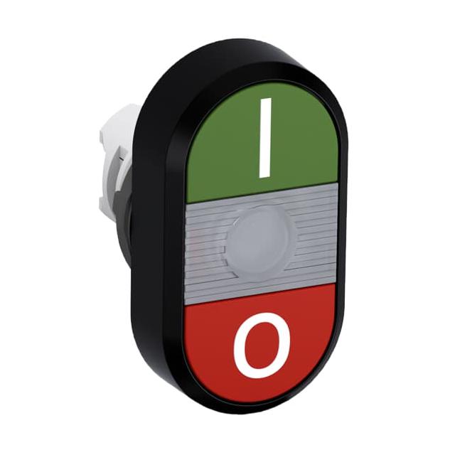 Przycisk podwójny I-0 przezroczyste pole podświetlany MPD2-11C