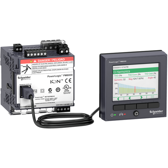 PowerLogic Analizator 0,2S Klasa S na DIN + LCD ION zasilanie LVDC