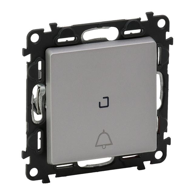 VALENA LIFE PRZYCISK PRZEŁĄCZY NO/NC PODŚWIETLANY ALUMINIUM 12 V~, Legrand