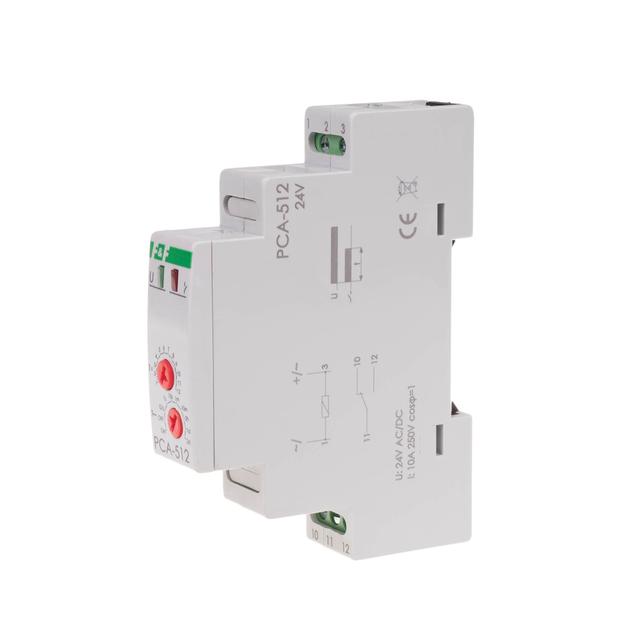 Przekaźnik czasowy awersyjny styki: 1Z/R 24V PCA-512-24V F&F