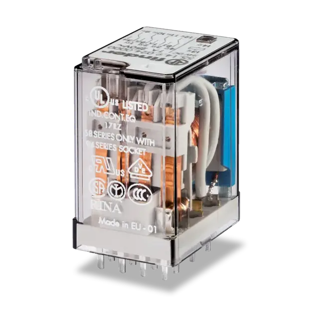 Miniaturowy przekaźnik przemysłowy 4 P; 7A; 12V AC, 55.14.8.012.5000