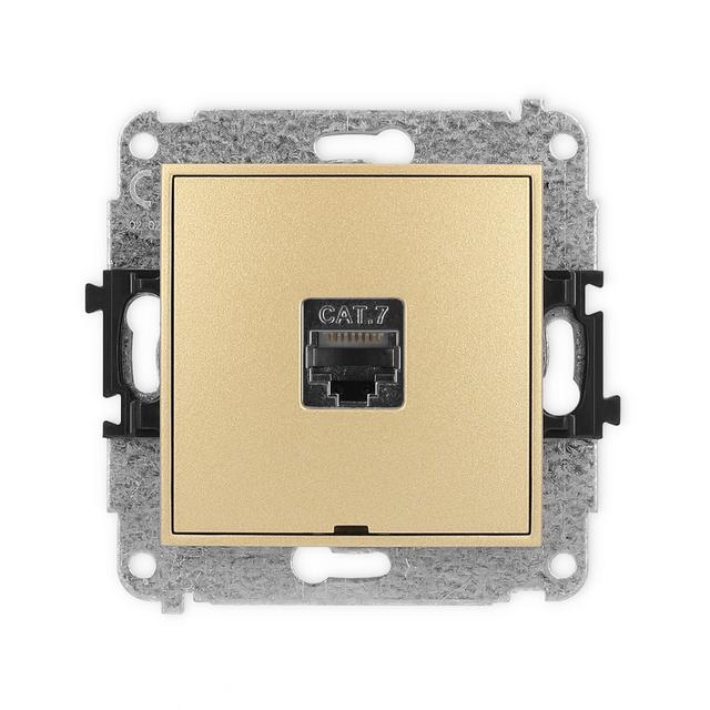 ICON Mechanizm gniazda komputerowego pojedynczego 1xRJ45, kat. 7, ekranowany, 8-stykowy, bez pola op