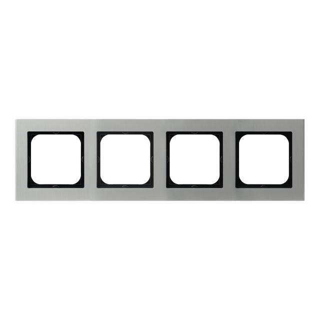 SONATA Ramka poczwórna - kolor aluminium R-4RA/35