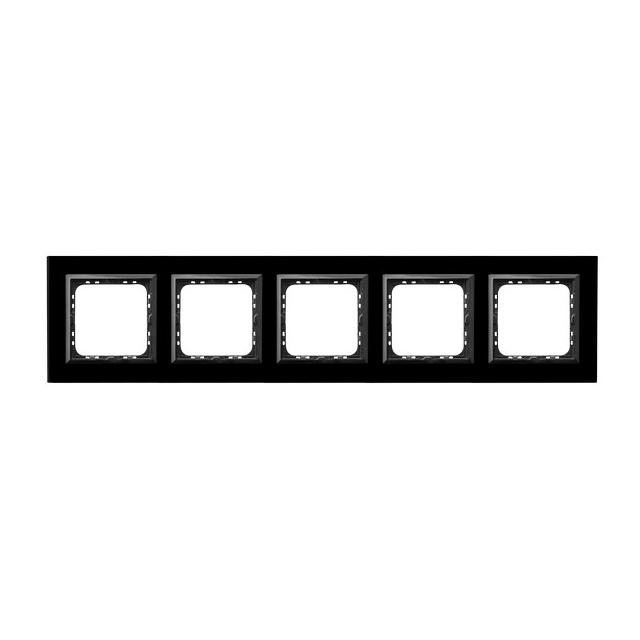 SONATA Ramka pięciokrotna - kolor czarne szkło
