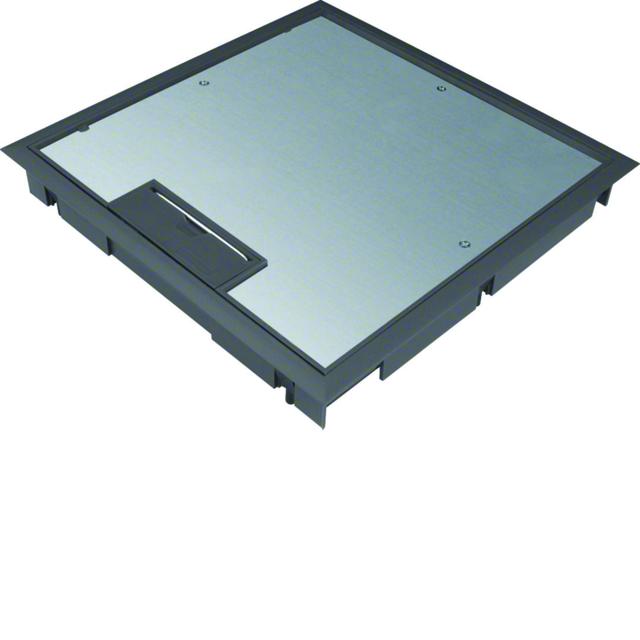 tehalit.VE-EE Pokrywa uchylna płytki montaż Q08 294X294 5mm czarny PA KDQ08059005 HAGER