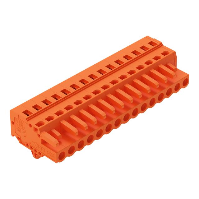 Gniazdo MCS-MIDI Classic 15-biegunowe pomarańczowe raster 5,08mm /25szt./ 231-315/008-000 WAGO