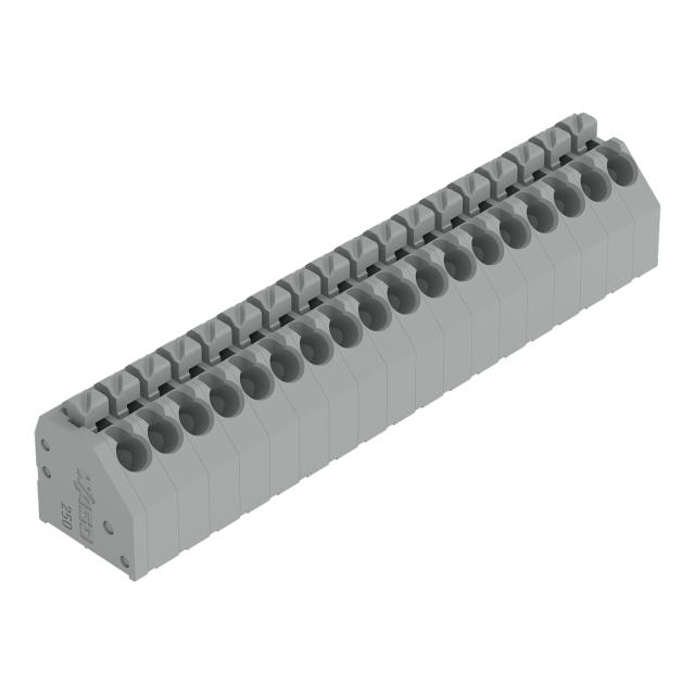 listwa zaciskowa do pł. drukowanych 18-bieg. szara raster 3,5 mm /15szt./ WAGO