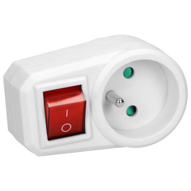 Adapter 2P-Z z włącznikiem OR-AE-13188 ORNO