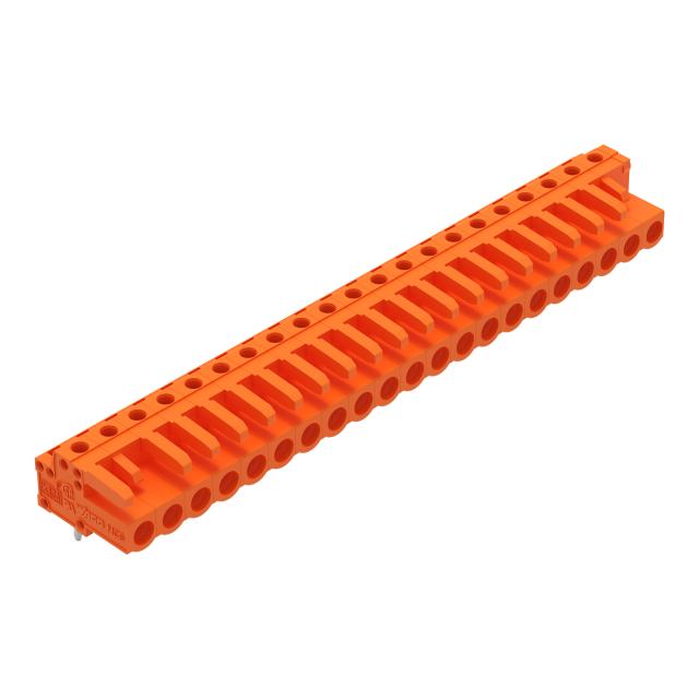 MCS-MIDI Classic gniazdo kątowe 21-bieg. pomarańczowe raster 5,08 mm /10szt./ WAGO
