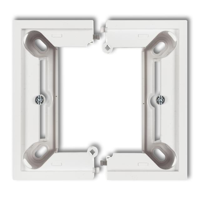 DECO / MINI Puszka natynkowa pojedyncza, składana DECO, MINI biały mat 25DPU-1 KARLIK