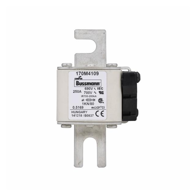 250A 690V 1KN/80 aR INDICATOR FUSE Wkładka szybka 250A AC 690V DIN 1 53x69x108 mm aR DIN 170M4109 EA