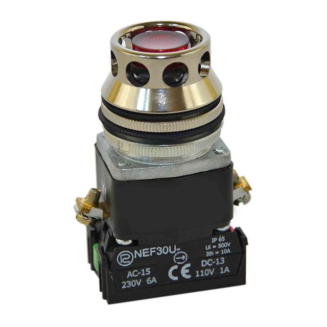 Przycisk NEF30-UKLXY/12V czerwony