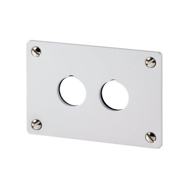 M22-E2 Płyta czołowa do montażu podtynkowego - 2 otwory 22mm 216543 EATON
