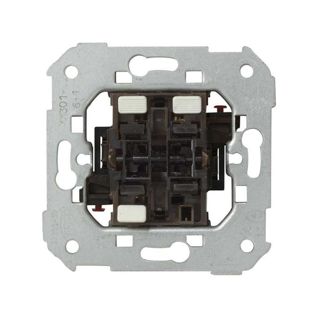 Simon 82 Łącznik schodowy + przycisk zwierny “dzwonek” 2 klawisze (mechanizm) 10A 250V szybkozłączka 75301-39 KONTAKT