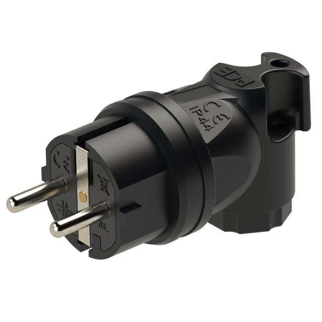 WTYCZKA GUMOWA KĄTOWA 16A 3P 230V SCHUKO IP44 05812-S PCE