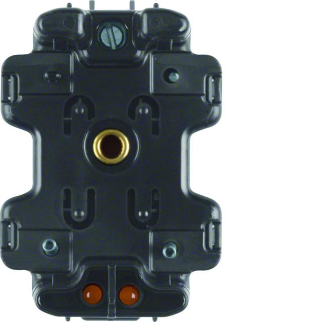 BERKER Wkładka jarzeniowa LED seryjna ze stykiem neutralnym mechanizm czarny 1680 HAGER