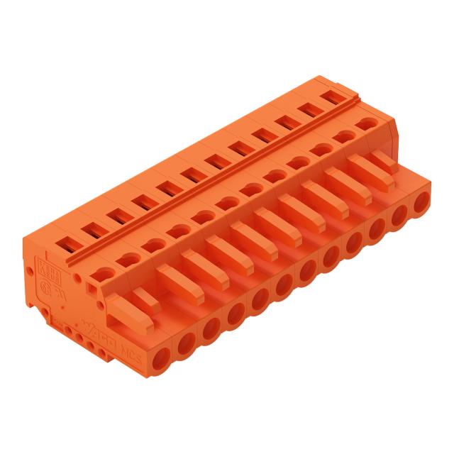 Gniazdo MCS-MIDI Classic 12-biegunowe pomarańczowe raster 5,08mm /25szt./ 231-312/026-000 WAGO