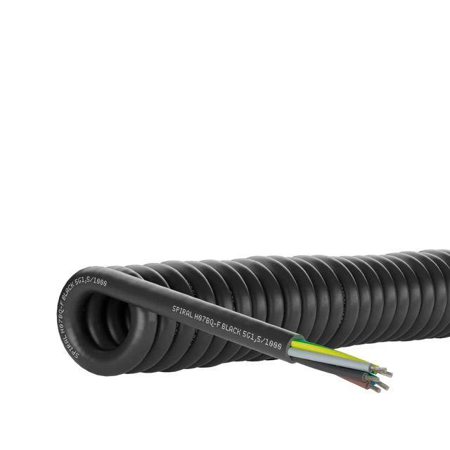 SPIRAL H07BQ-F BLACK 3G1,5/2000