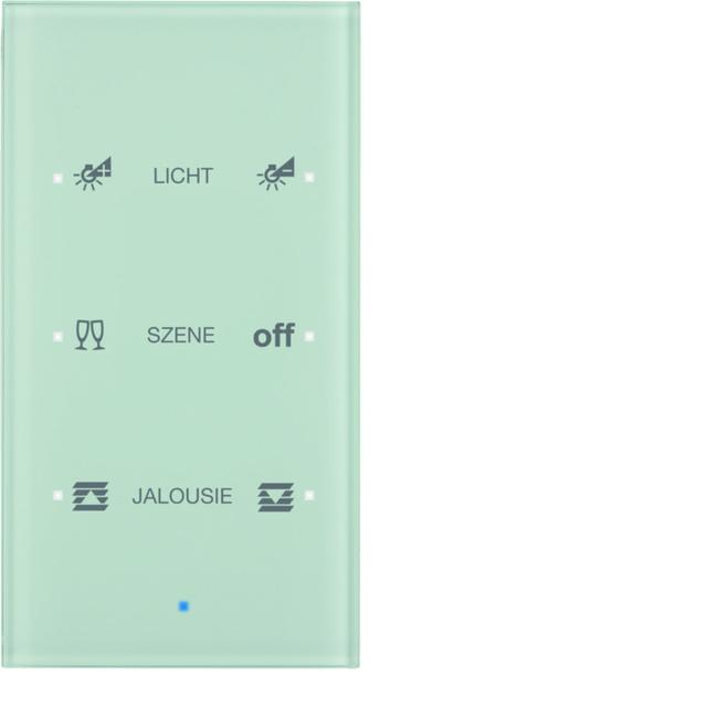 BERKER KNX TS Sensor dotykowy potrójny konfigurowalny szkło białe 75143930 HAGER
