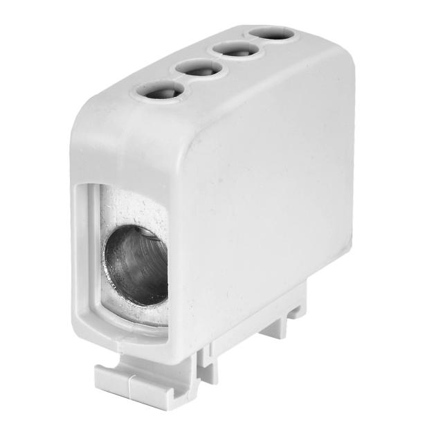 ZGG1x70/2x35s ,  Złączka sz. gwint. AL/CU, 1 x 70 mm2 / 2 x35 mm2, TS 35/ 1 tor, szary