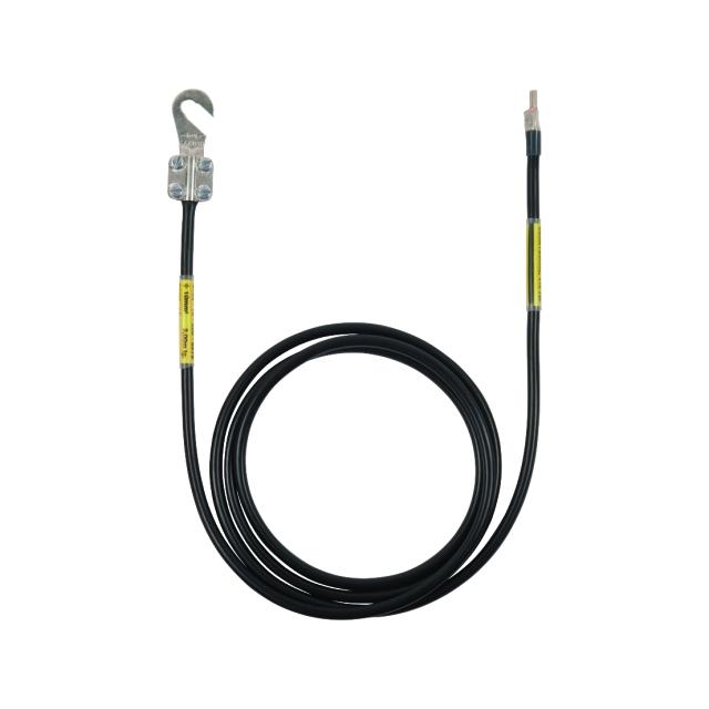 Kabel uziemiający 10 mm2 / dł. 2,0 m (kolor czarny)