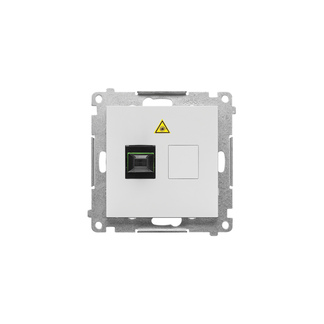 Simon 55 Gniazdo światłowodowe / optyczne pojedyncze SC/APC Jasnoszary mat