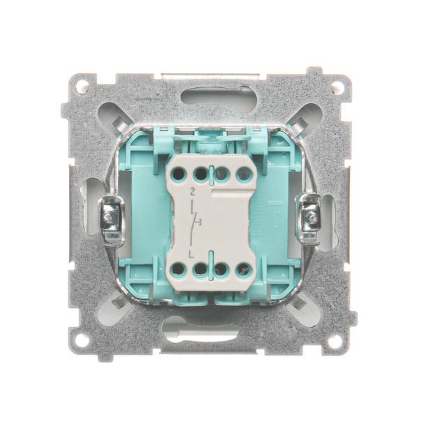 Simon Basic Przycisk dzwonek 10A szybkozłączka biały