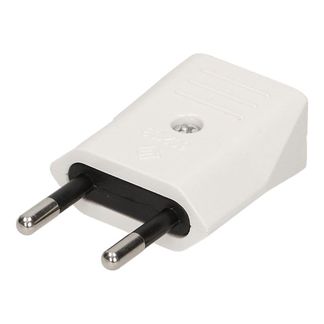 Wtyczka płaska bez uziemienia 2,5A 230VAC biała OR-AE-1374 ORNO