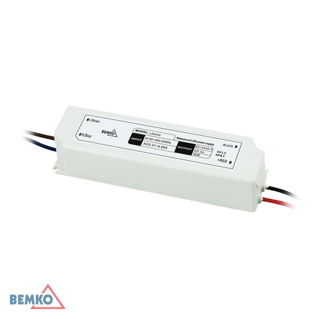 ZASILACZ ELEKTRONICZNY LED HERMETYCZNY IP67 12V 36W