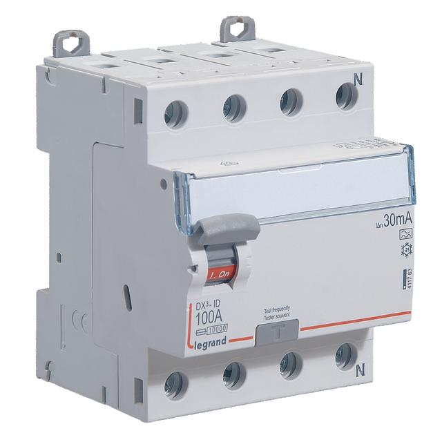 Wyłącznik Różnicowoprądowy P 304 4P 100A 30Ma Typa DX3 411763 LEGRAND