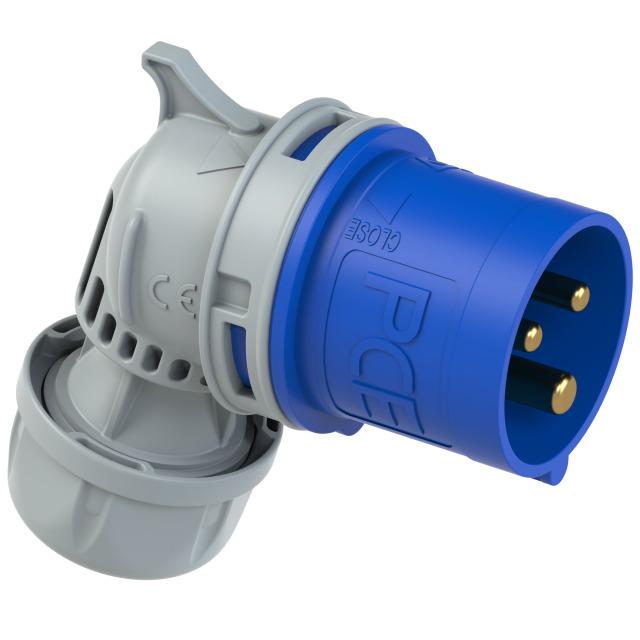 WTYCZKA PRZENOŚNA KĄTOWA 16A 230V 2P+Z TURBO TWIST IP44