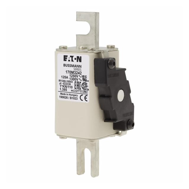 FUSE 125A 1250V 1*KN/110 AR CU Wkładka szybka 125A AC 1250V rozmiar 1 45x58x138 mm a 170M3242 EATON