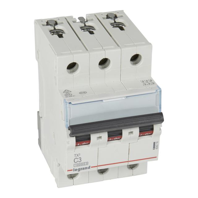 WYŁĄCZNIK NADPRĄDOWY S 313 3P C 3A 10000A SERII TX3, Legrand