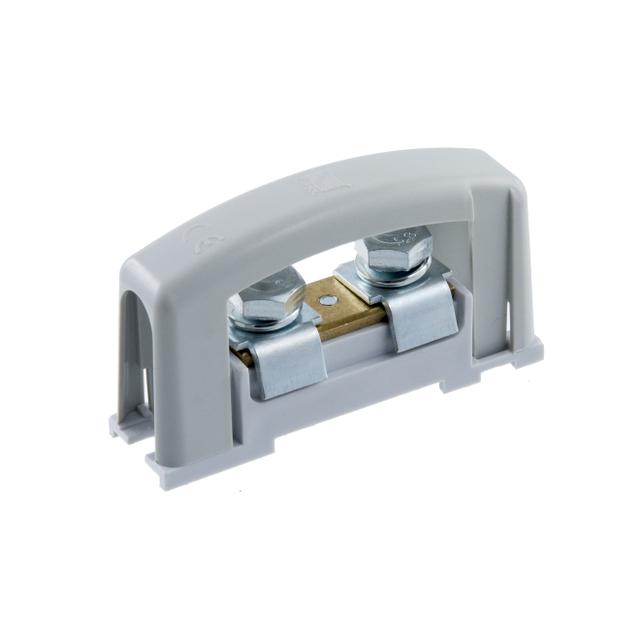 Zacisk prądowy 2x35, szary z pokrywą