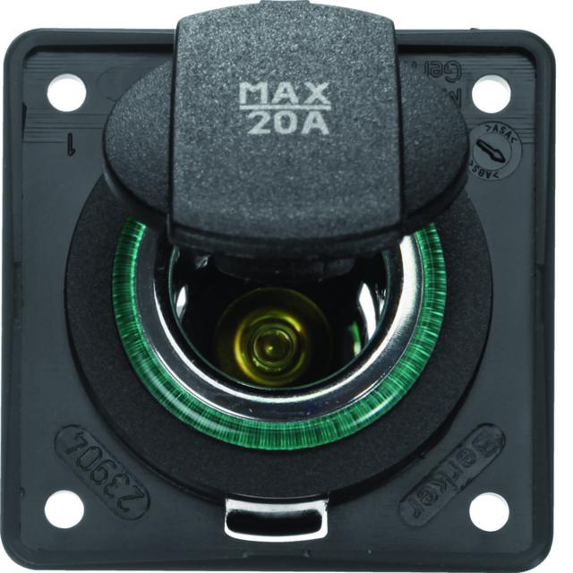 BERKER Integro Gniazdo zasilające 24V samochodowe antracyt 945702505 HAGER
