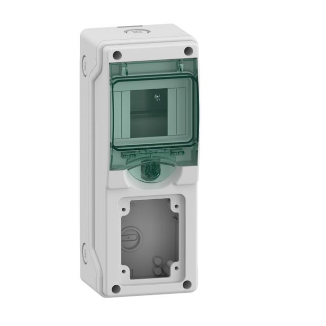 Rozdzielnica natynkowa 1x4 Mureva (dawna Kaedra) IP65 mgMRV-1-4-NT-T/1 1 otwór 65x85mm 13175 Schneider