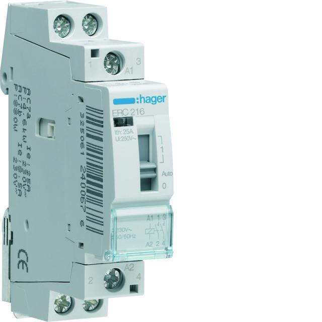 Przekaźnik instalacyjny 230VAC 2Z 16A ERC216 HAGER