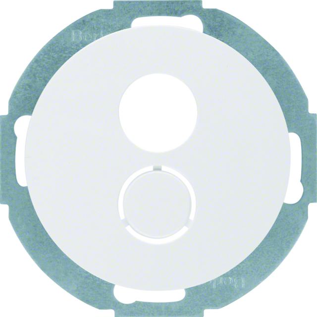 BERKER R.classic Płytka czołowa do gniazda głośnikowego biały 11962079 HAGER