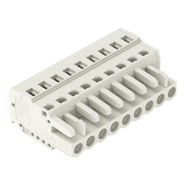 Gniazdo MCS‑MIDI Classic 9‑biegunowe jasnoszare raster 5mm 721‑109/026‑000 /50szt./ WAGO