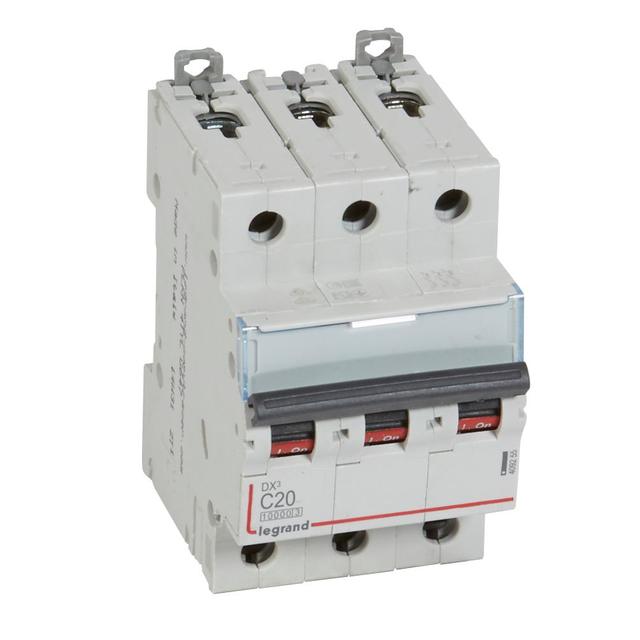 WYŁĄCZNIK NADPRĄDOWY S 313 3P C 20A 10000A SERII DX3, Legrand
