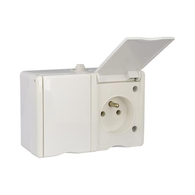 VG-2Z-uk Gn.podw. 2x2P+Z-/t IP44 białe VG 262-01 51.325 OPATÓWEK