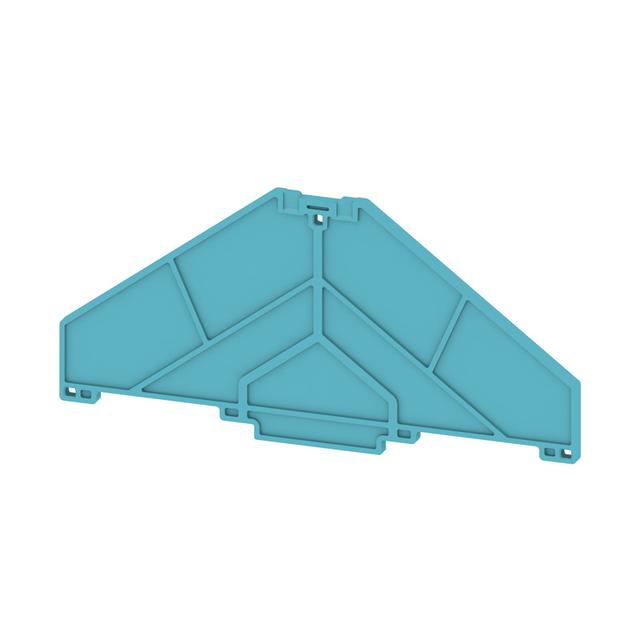 PAP PRV/PPV8 BL Płytka końcowa (styki), 120 mm x 3 mm, niebieski /10szt./ 1268000000 WEIDMÜLLER