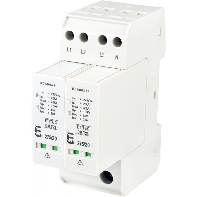 Ogranicznik przepięć T2+T3 (C+D) TEC CM T23 275/20 4+0 RC 002440653 ETI