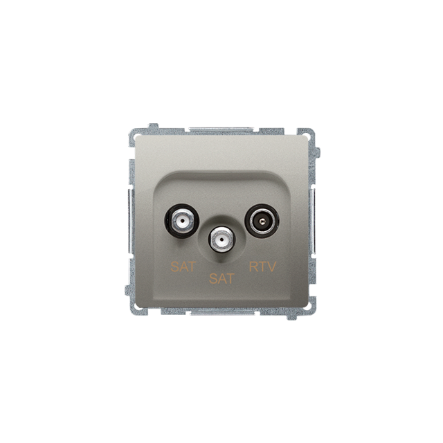Simon Basic Gniazdo antenowe satelitarne podwójne końcowe SAT-SAT-RTV 2xwejście: SAT: 5–2400 MHz RTV