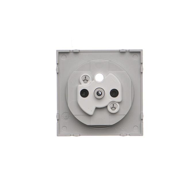 Simon 55 Pokrywa gniazda wtyczkowego pojedynczego do: SGZ1CM SGZ1M Aluminium mat TGZ1ZP/143 KONTAKT