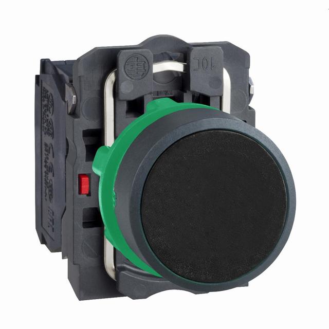 Harmony XB5 Przycisk płaski czarny z samopowrotem bez oznaczenia plastikowy XB5AA25 Schneider